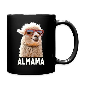 Almama Sweet Alpaca Mom Mother's Day Llama Mom Mom - Full Colour Mug - black - Right