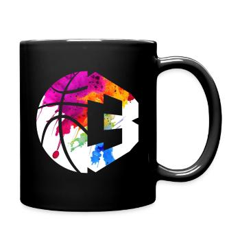 NR. 3 BASKETBALL NUMMER 3 BASKETBALL 3. GEBURTSTAG - Tasse einfarbig - Schwarz - Rechts