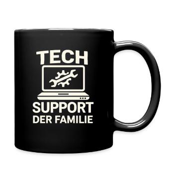  Tech Support Der Familie Computerheld IT Nerd - Tasse einfarbig - Schwarz - Rechts