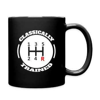 Manual Cars Enthusiast - Manual Gears for Manual C - Full Colour Mug - black - Right