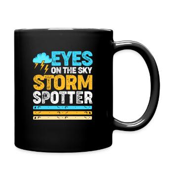 Meteorologie Meteorologe Wetter - Tasse einfarbig - Schwarz - Rechts