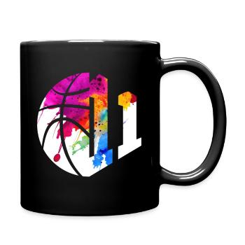 NO. 11 NUMBER 11 BASKETBALL 11TH BIRTHDAY - Full Colour Mug - black - Right