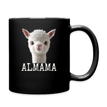 Almama Sweet Alpaca Mom Mother's Day Llama Mom Mom - Full Colour Mug - black - Right