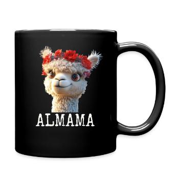 Almama Sweet Alpaca Mom Mother's Day Llama Mom Mom - Full Colour Mug - black - Right