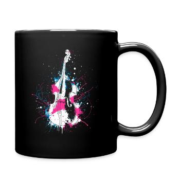 Type: Double Bass - Full Colour Mug - black - Right