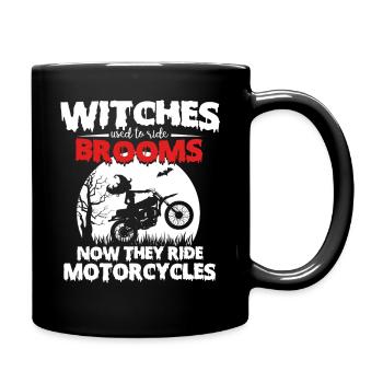 Witch Motorcycle Ride Shirt - Full Colour Mug - black - Right