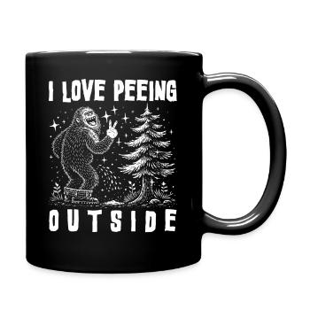 Camping, camping, camping, montagnes nature en plein air - Mug uni - noir - Droite