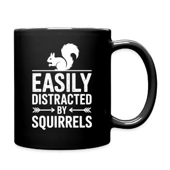 Don drôle d’écureuil : Don drôle d’écureuil - Mug uni - noir - Droite