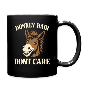 Amant des ânes Âne Animal drôle d’âne - Mug uni - noir - Droite