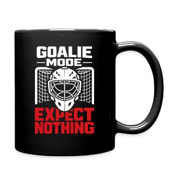 Hockey Goalie Geschenk Goalie Life Hockey Goalie - Tasse einfarbig - Schwarz - Rechts