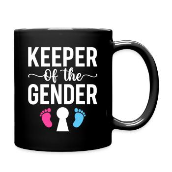 Gardienne du design des empreintes de genre - Mug uni - noir - Droite