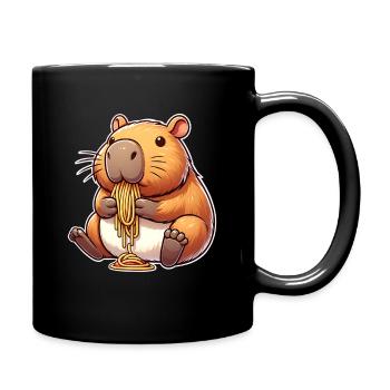 Pâtes à capybara - Mug uni - noir - Droite