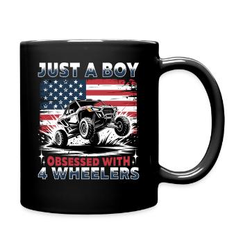 UTV Tout-Terrain Boy Men 4 Wheels Side by Side - Mug uni - noir - Droite