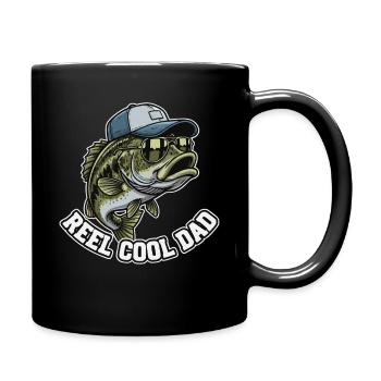 Mouliner Papa Cool Pêche Papa Père - Mug uni - noir - Droite