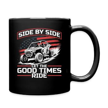 UTV Tout-Terrain Boy Men 4 Wheels Side by Side - Mug uni - noir - Droite