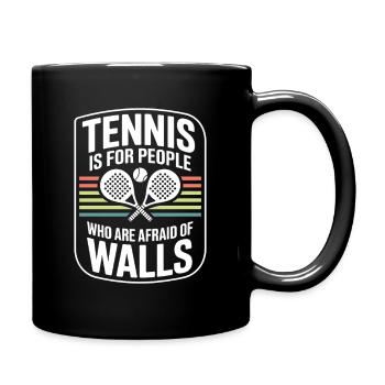 Padel Tennis Is For People Who Are Afraid Of Walls - Full Colour Mug - black - Right
