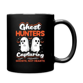 Dicton anglais d’Halloween de Chasseur de Fantômes - Mug uni - noir - Droite
