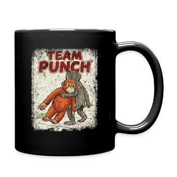 Team Punch Baby Monkey Punch - Full Colour Mug - black - Right