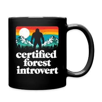 Bigfoot Sasquatch Yeti Cryptid Creatures Big Foot - Full Colour Mug - black - Right