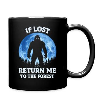 Bigfoot Sasquatch Yeti Cryptid Creatures Big Foot - Full Colour Mug - black - Right