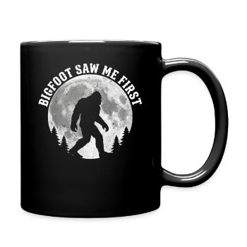 Bigfoot Sasquatch Yeti Cryptid Creatures Big Foot - Full Colour Mug - black - Right