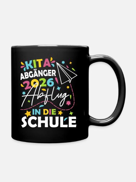 Kita Abgänger 2026 - Tasse einfarbig - Schwarz