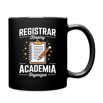 School Secretariat School Office Fun Organization - Full Colour Mug - black - Right