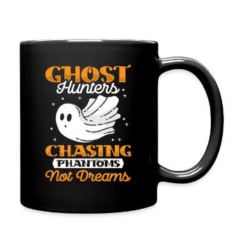 Dicton anglais d’Halloween de Chasseur de Fantômes - Mug uni - noir - Droite