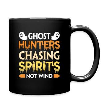 Dicton anglais d’Halloween de Chasseur de Fantômes - Mug uni - noir - Droite