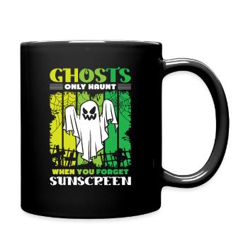 Dicton anglais d’Halloween de Chasseur de Fantômes - Mug uni - noir - Droite