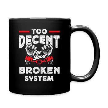 radicalized by fundamental - Full Colour Mug - black - Right