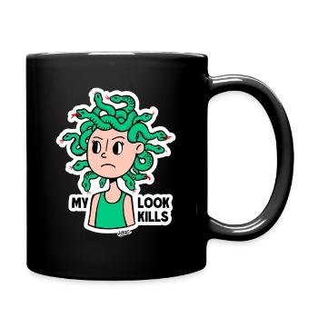Méduse : Mon Look Fait Mal - Mug uni - noir - Droite