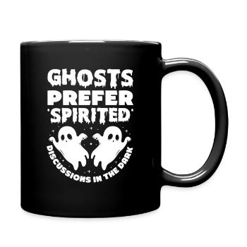 Dicton anglais d’Halloween de Chasseur de Fantômes - Mug uni - noir - Droite