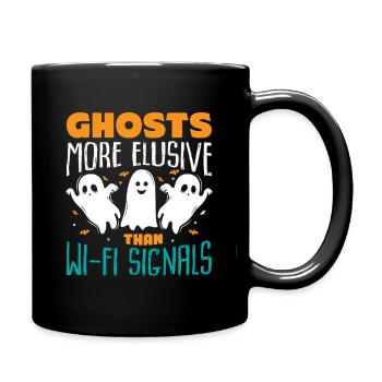 Dicton anglais d’Halloween de Chasseur de Fantômes - Mug uni - noir - Droite