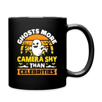 Dicton anglais d’Halloween de Chasseur de Fantômes - Mug uni - noir - Droite
