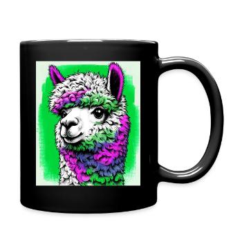 Alpaka - Tasse einfarbig - Schwarz - Rechts