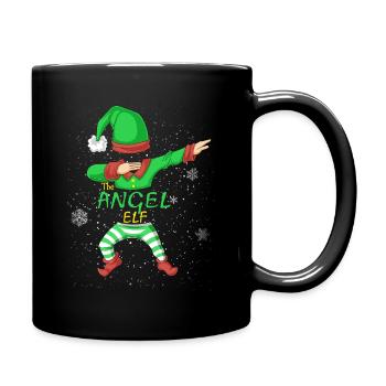 Angel Elf Family Christmas Shirt - Full Colour Mug - black - Right