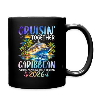 Cruisin Together Caribbean 2027 - Tasse einfarbig - Schwarz - Rechts