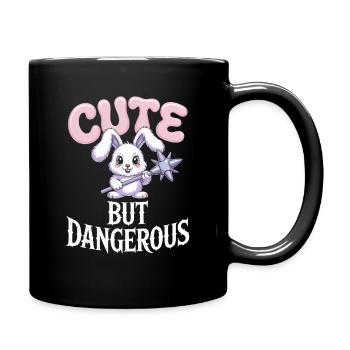 Süß Aber Gefährlich Cute Kawaii Aesthetic Katze - Full Colour Mug - black - Right