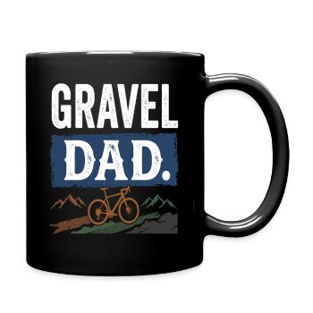Vélo de Papa Gravel Aventure à vélo de Papa - Mug uni - noir - Droite