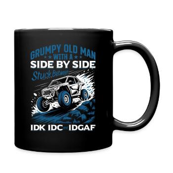UTV Off Road 4 Wheeler Side by side - Full Colour Mug - black - Right