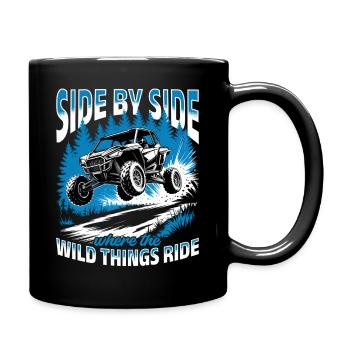 UTV Off Road 4 Wheeler Side by side - Tasse einfarbig - Schwarz - Rechts
