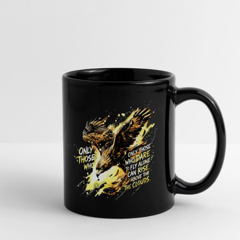 Art de citation de Fly Alone Eagle Mug uni
