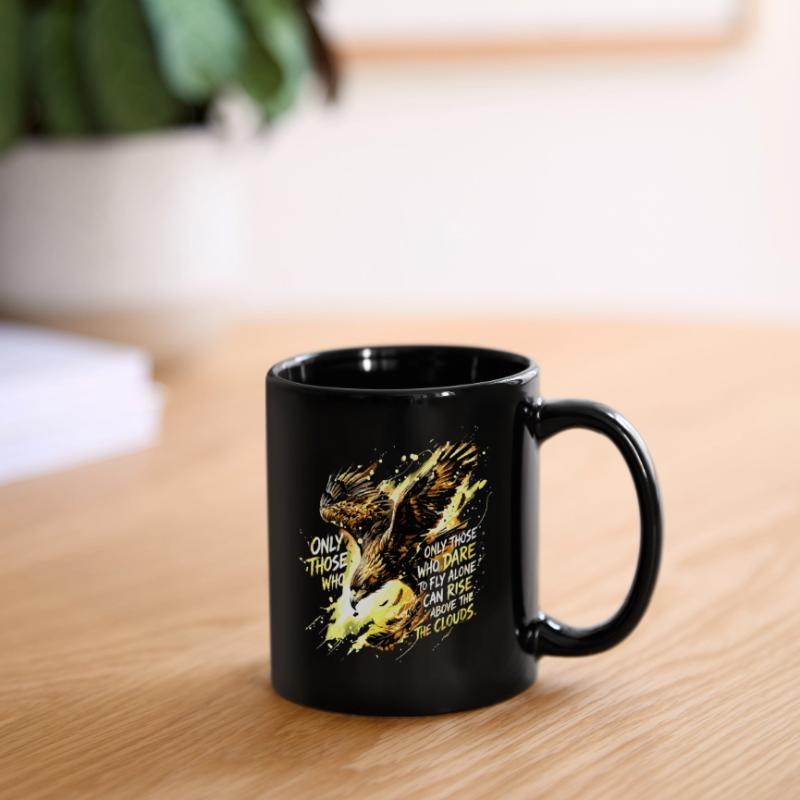 Art de citation de Fly Alone Eagle Mug uni