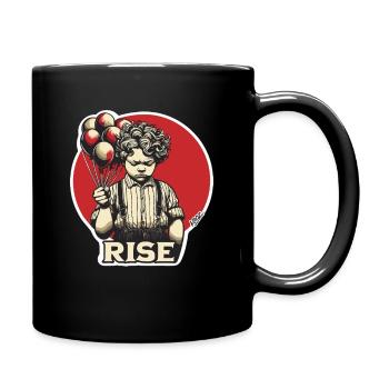 Aufstieg des Ballonjungen - Tasse einfarbig - Schwarz - Rechts