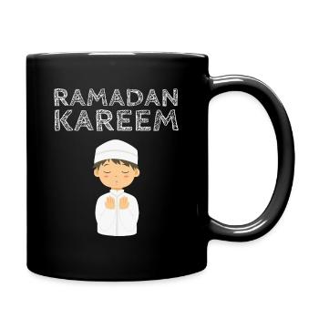 Ramadan Kareem Prayer Kid - Full Colour Mug - black - Right
