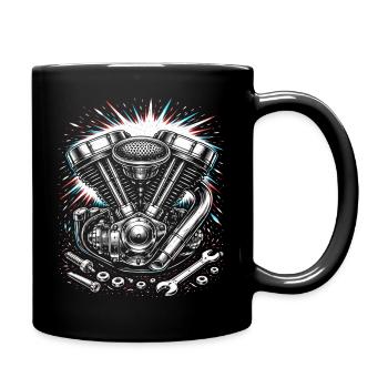 Conception du réglage des tournevis de moteur de moto - Mug uni - noir - Droite