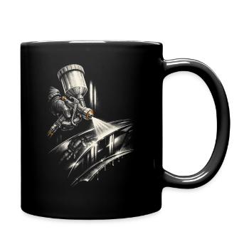 Fahrzeuglackierer Autolackierer Lackierer - Tasse einfarbig - Schwarz - Rechts