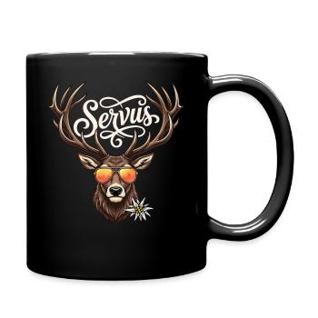 Servus T-Shirt Men's Traditional Shirt Traditional Shirt - Full Colour Mug - black - Right
