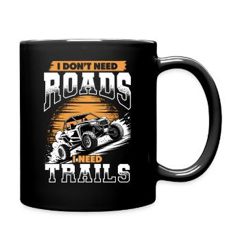 UTV Off Road 4 Wheeler Side by side - Tasse einfarbig - Schwarz - Rechts